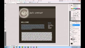 Design website with photoshop